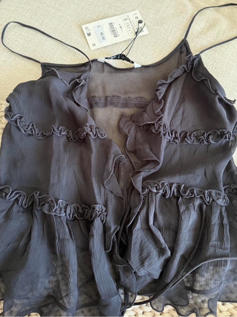 Zara Ruffle Tank Top - Picture 3 of 3